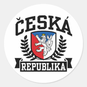 Ceska Republika Classic Round Sticker