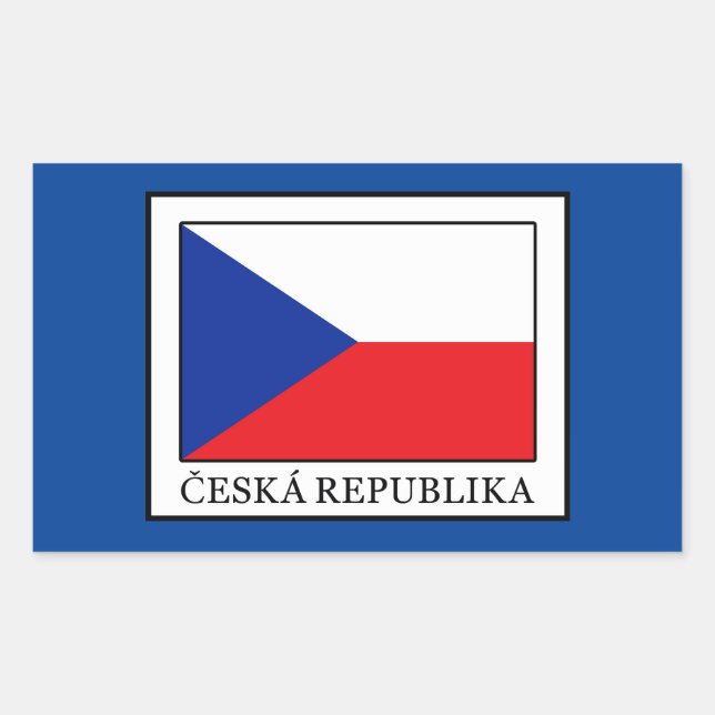Ceska Republika Rectangular Sticker (Front)