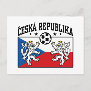 Ceska Republika Soccer Postcard