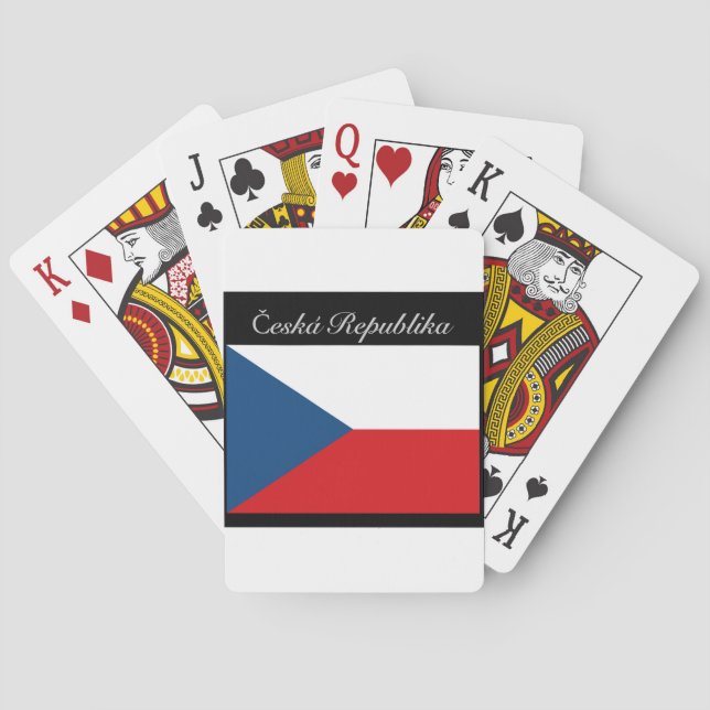 Česká republika vlajka playing cards (Back)