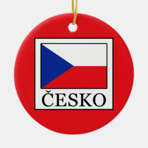 Česko Ceramic Tree Decoration
