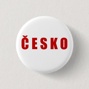 Cesko Czech Republic 3 Cm Round Badge