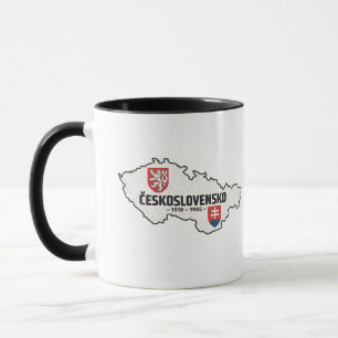 Československo 1918-1992 Vintage Map Retro Mug
