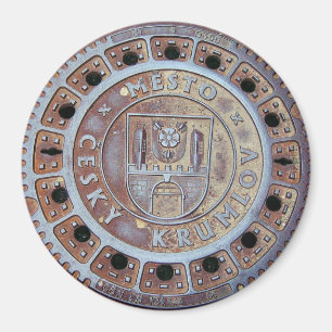 Cesky Krumlov Sewer Cover Magnet
