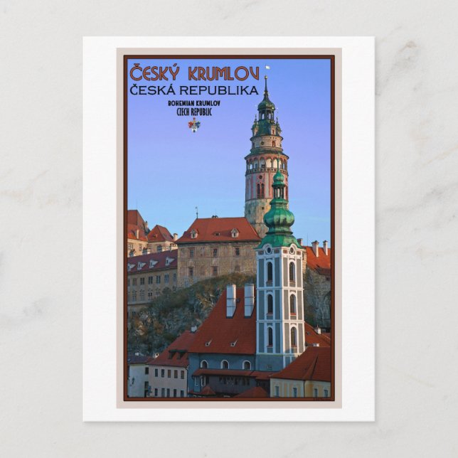 Cesky Krumlov - Two Towers Postcard (Front)