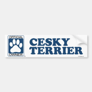 Cesky Terrier Blue Bumper Sticker
