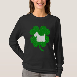 Cesky Terrier Dog Shamrock St Patrick S Day T-Shirt