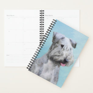 Cesky Terrier Painting - Cute Original Dog Art Planner