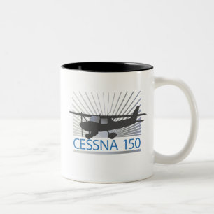Cessna 150 Aeroplane Two-Tone Coffee Mug