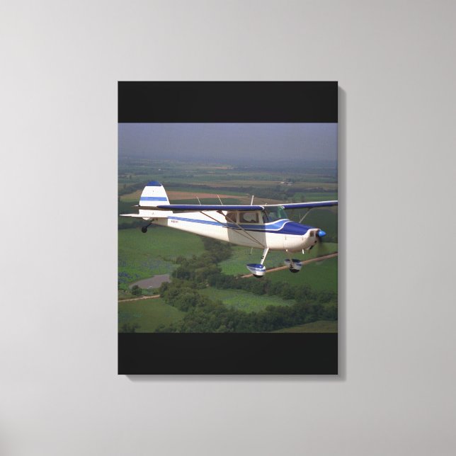 Cessna 170, 1948,_Classic Aviation Canvas Print (Front)