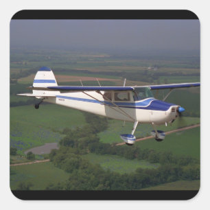 Cessna 170, 1948,_Classic Aviation Square Sticker