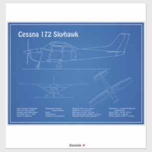 Cessna 172 Skyhawk - Aeroplane Blueprint Plans AD