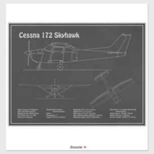 Cessna 172 Skyhawk - Aeroplane Blueprint Plans PD