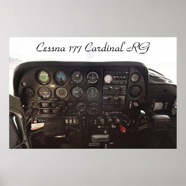 Cessna 177 Cardinal RG Instrument Panel Poster (Front)
