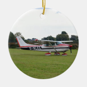 Cessna 182Q Ceramic Tree Decoration