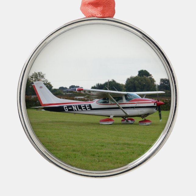 Cessna 182Q Metal Tree Decoration (Front)