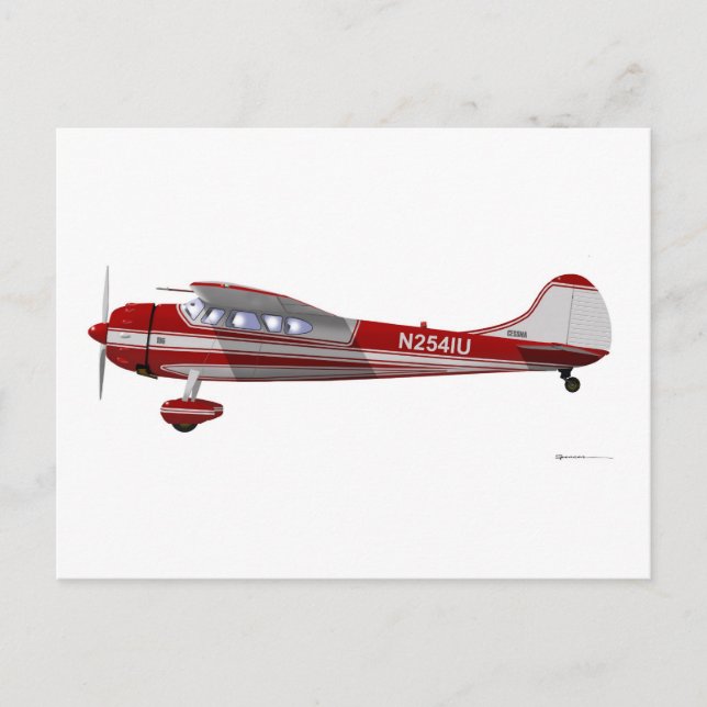 Cessna 195 postcard (Front)