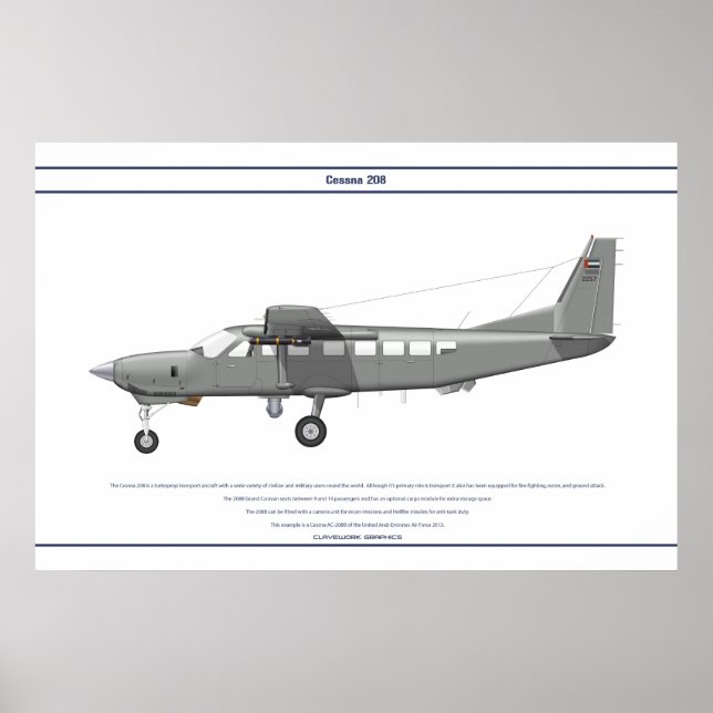 Cessna 208 UAE Poster (Front)