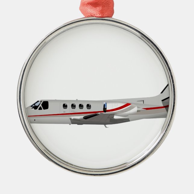 Cessna 500 Citation II 397397 Metal Tree Decoration (Front)