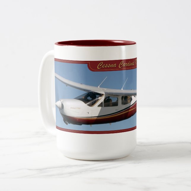 Cessna Cardinal 177RG Two-Tone Coffee Mug (Front Left)