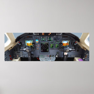 Cessna Citation XLS Instrument Panel Poster