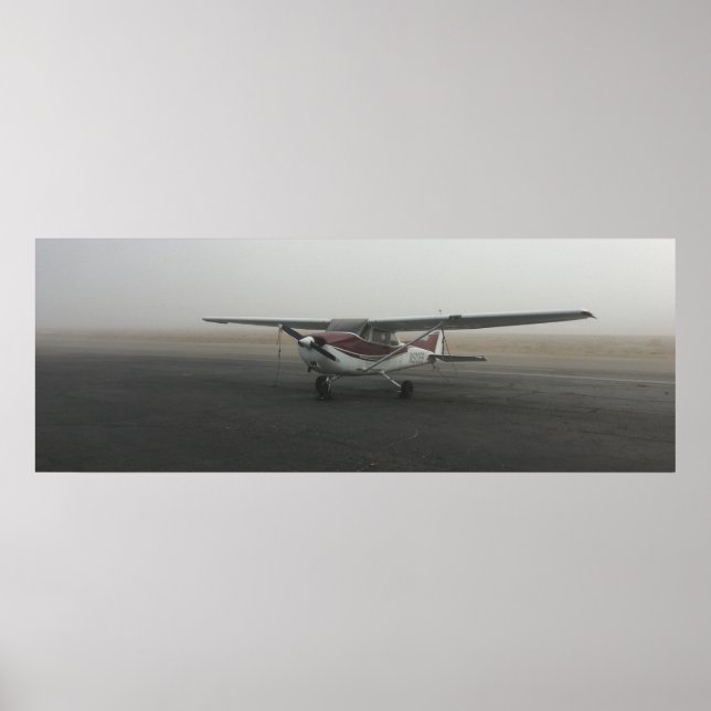 Cessna in fog poster (Front)