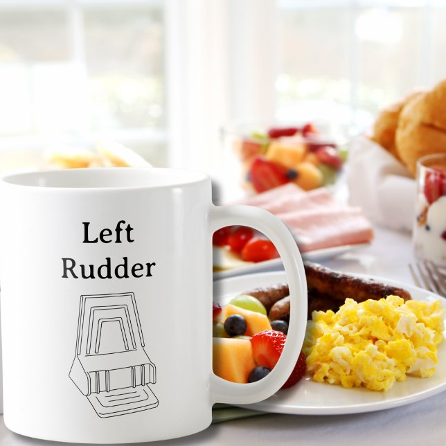 Cessna Left Rudder Right Rudder Funny Aviation Coffee Mug (Creator Uploaded)
