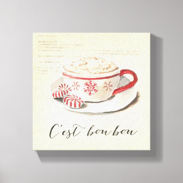 C'est Bon Bon Canvas Print (Front)