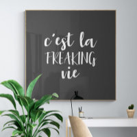 C'est La Freaking Vie Funny French Quote