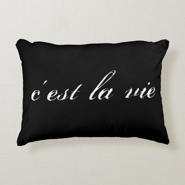 C'est La Vie Accent Pillow (Front)