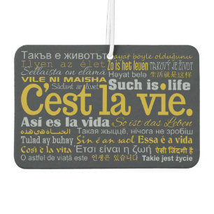 C'est La Vie car air freshner Freshener