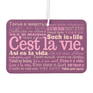 C'est La Vie car air freshner Freshener
