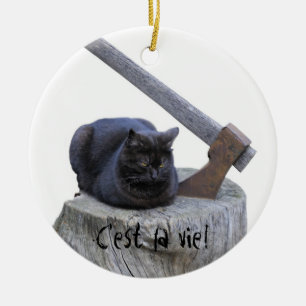 C'est la vie! ceramic tree decoration