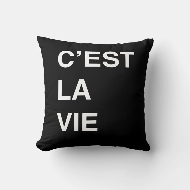 C'est La Vie Cushion (Front)