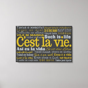C'est La Vie custom canvas print