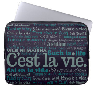 C'est La Vie custom laptop sleeves
