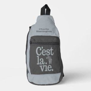 C'est La Vie custom name Sling Bag