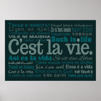 C'est La Vie custom poster
