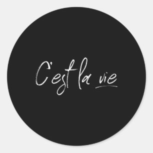 C'est La Vie France French Lover  Classic Round Sticker