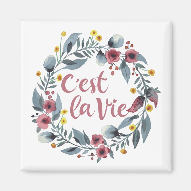 C'est La Vie French Magnet (Front)