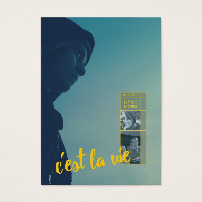 c'est la vie memorial announcement (Front)