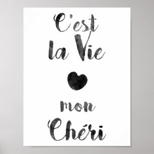 C'est la Vie mon Chéri Poster