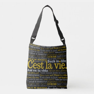 C'est La Vie multilingual bags