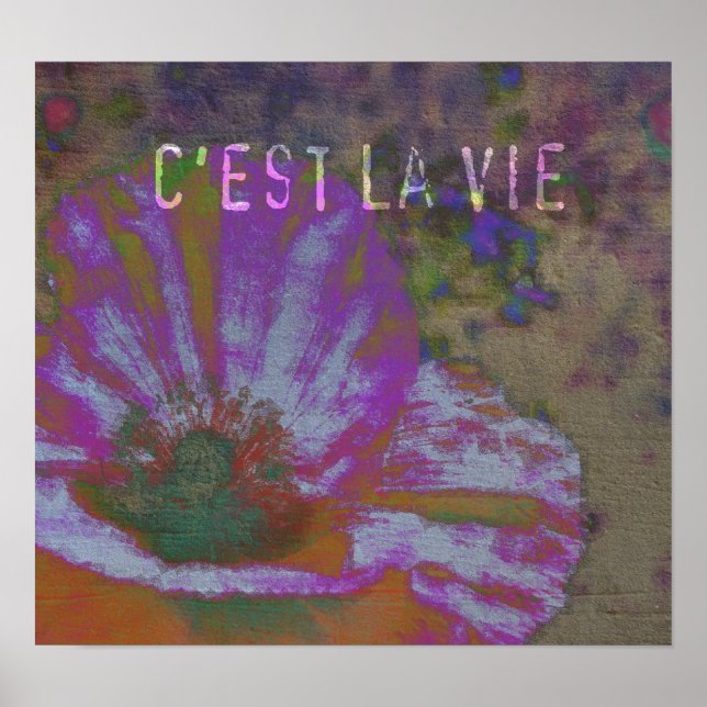 C'est La Vie Poppy Poster (Front)
