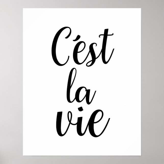 C'est La Vie Poster (Front)