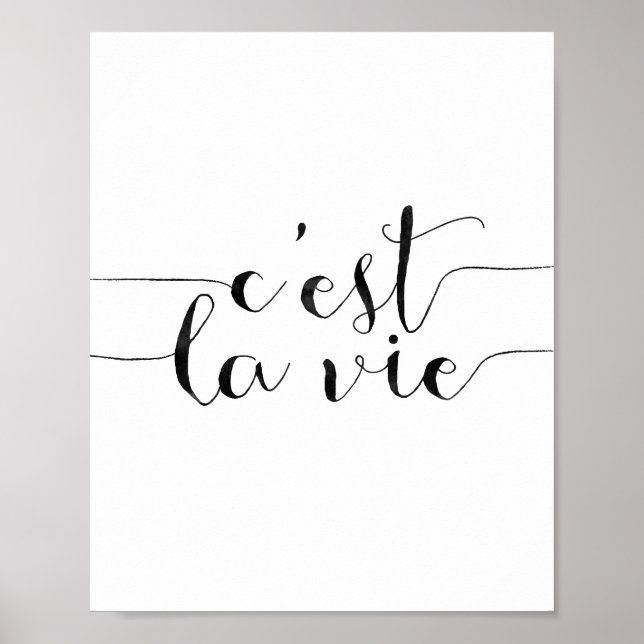 C'est La Vie Poster (Front)