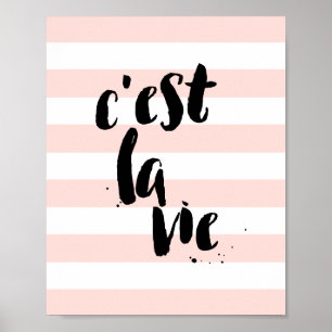 C'est La Vie Pretty Print