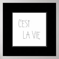C'est La Vie - That's Life - French