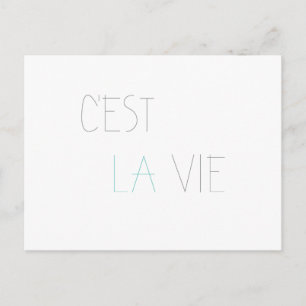 C'est La Vie - That's Life Postcard