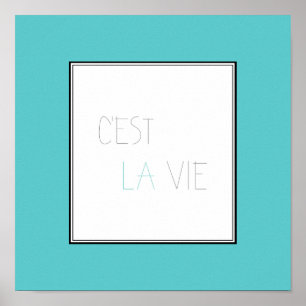 C'est La Vie - That's Life Poster